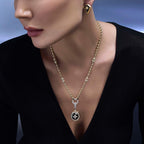 Beş Taşlı Madalyon Charm