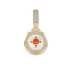 Beş Taşlı Madalyon Charm