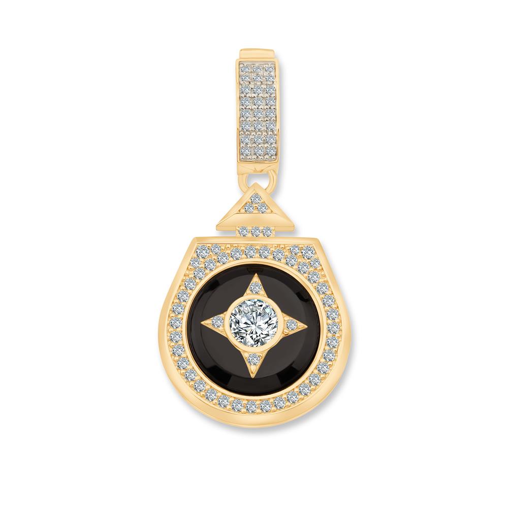 Beş Taşlı Madalyon Charm