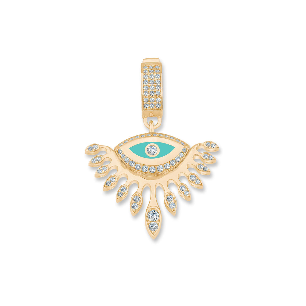 Mineli Taşlı Göz Charm