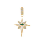Mineli Taşlı Kuzey Yıldızı Charm
